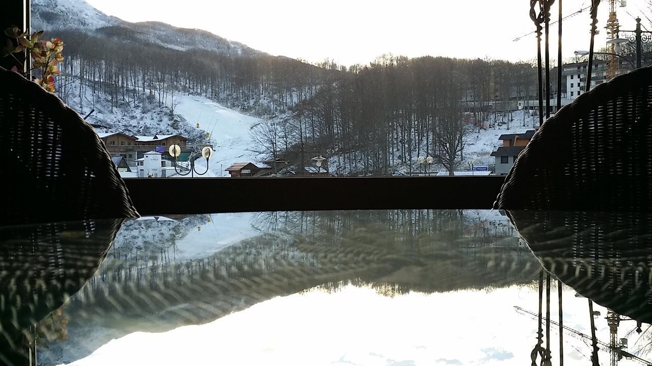 Albergo Diana Cerreto Laghi Bagian luar foto